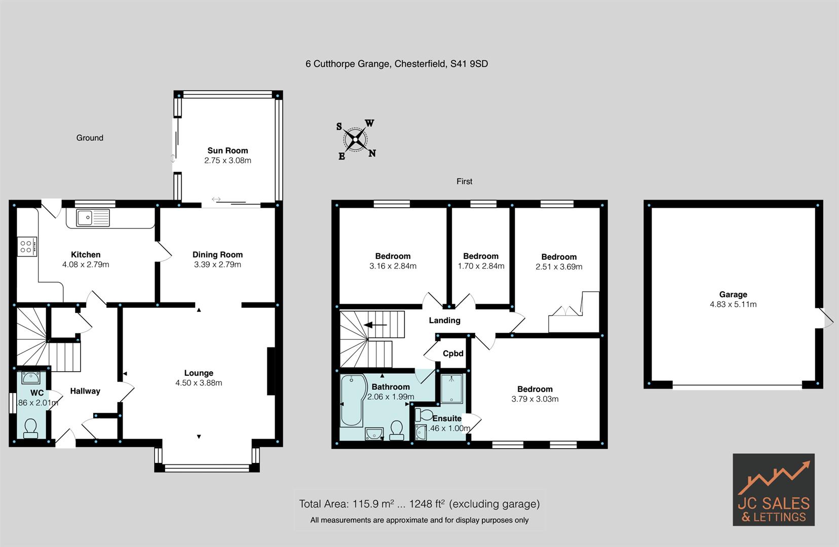 Cutthorpe Grange, Chesterfield Floorplan